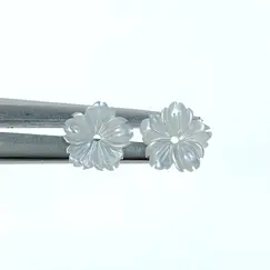 white mother of pearl beads wm 0089