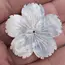 Natural Mother of Pearl Tropical Flower Beads Hand Carved Sea Shell Floral DIY Bridal Jewelry Making WM-0168