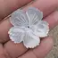 Natural Mother of Pearl Tropical Flower Beads Hand Carved Sea Shell Floral DIY Bridal Jewelry Making WM-0168