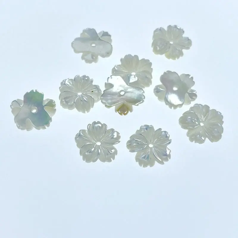 white mother of pearl beads wm 0089
