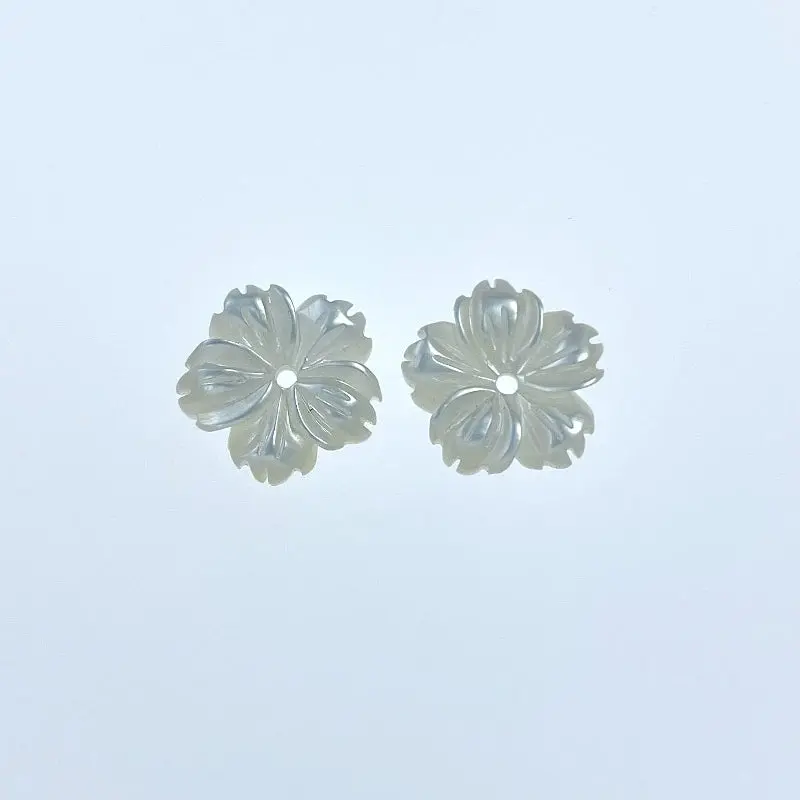 white mother of pearl beads wm 0089